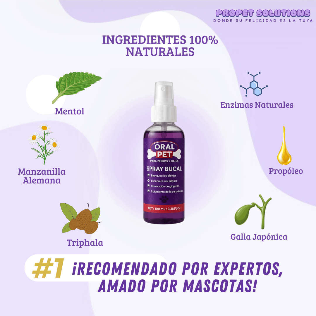 OralPet® Spray de Salud Dental para Perros y Gatos