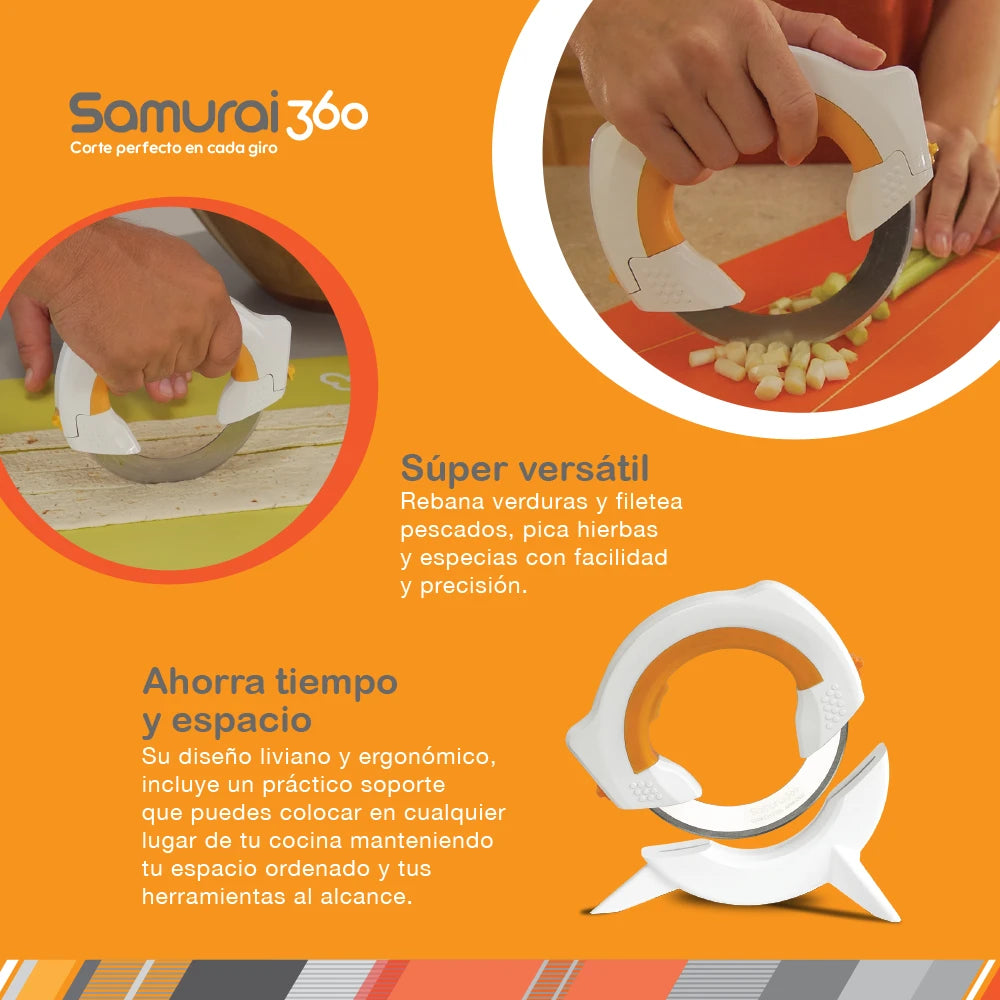 Samurai 360 - Cuchillo Circular Giratorio
