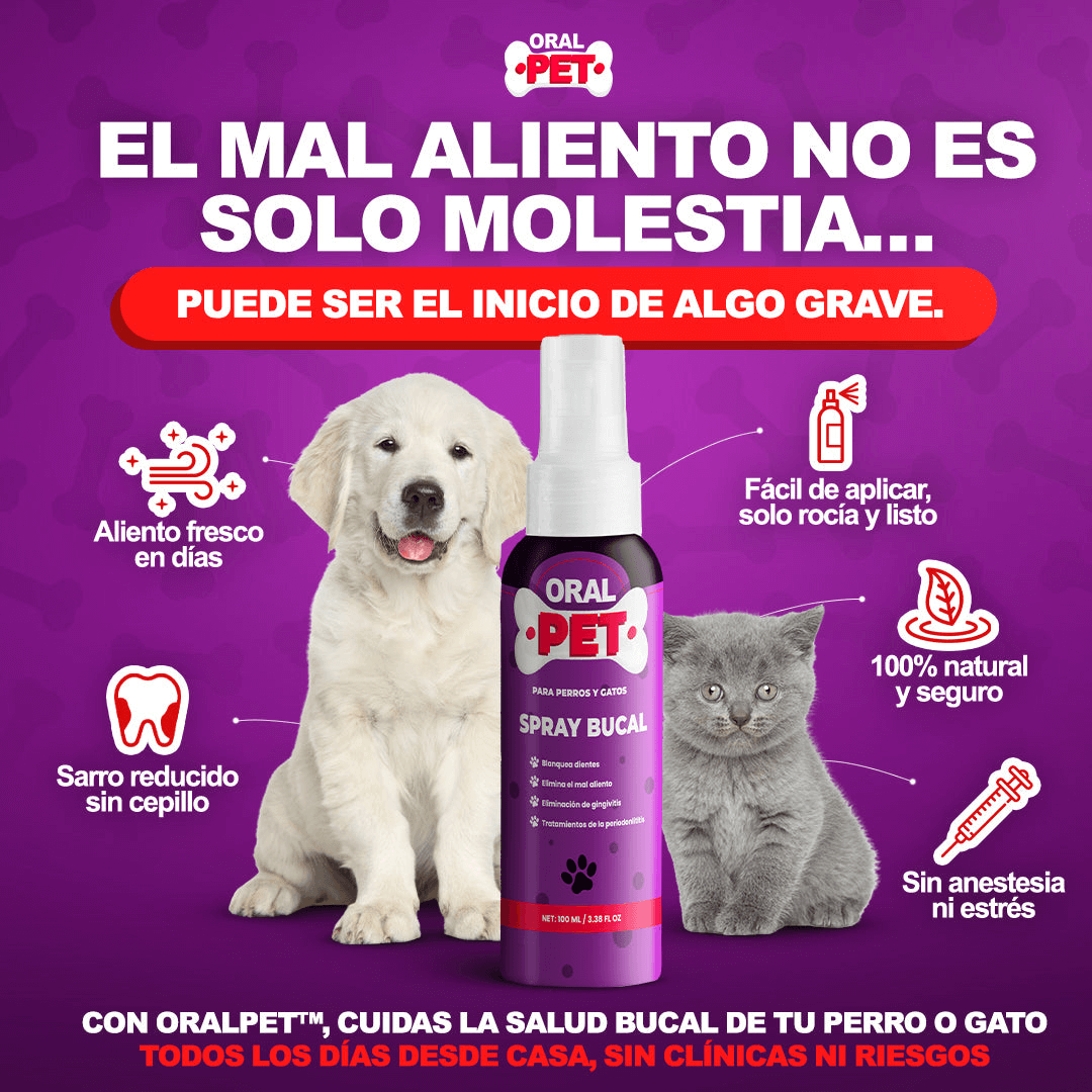 OralPet® Spray de Salud Dental para Perros y Gatos