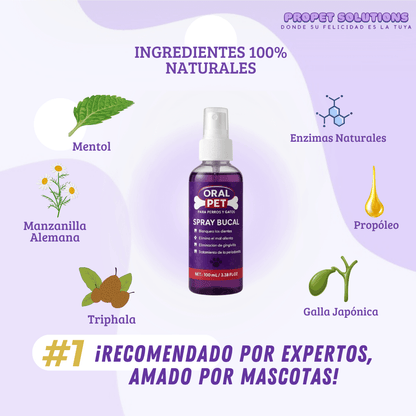 OralPet® Spray de Salud Dental para Perros y Gatos
