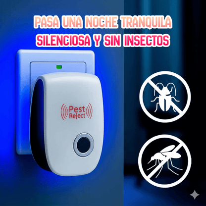 Repelente Ultrasónico para Plagas - Hogar seguro, silencioso y sin químicos