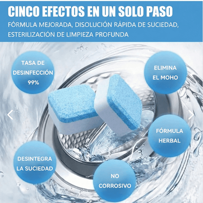 Pastillas Limpia Lavadora – Elimina Malos Olores