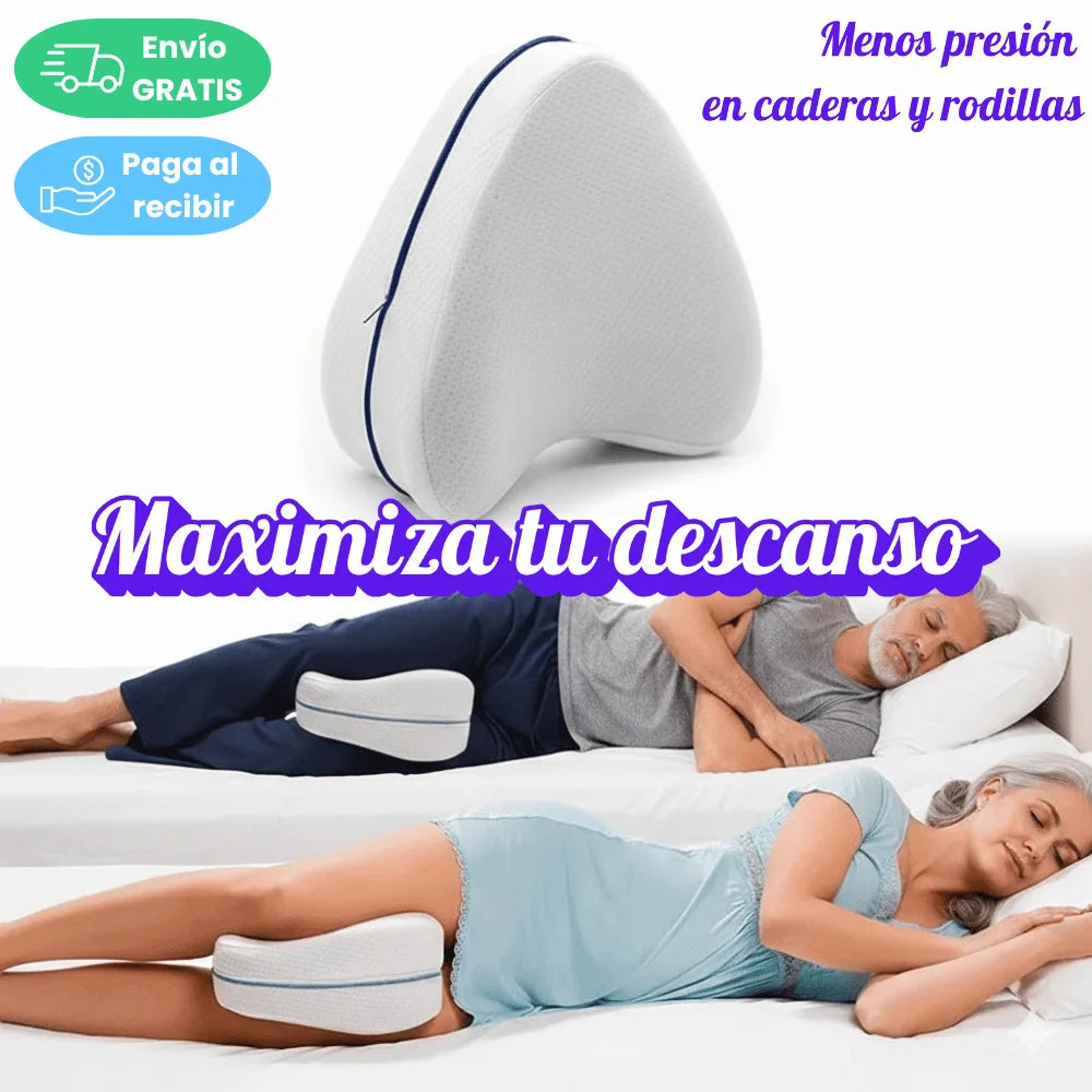 Cojín Ortopédico para Piernas – Mejora la postura al dormir y reduce la presión en caderas y rodillas