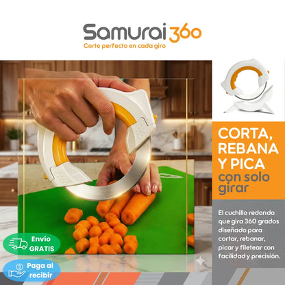Samurai 360 - Cuchillo Circular Giratorio